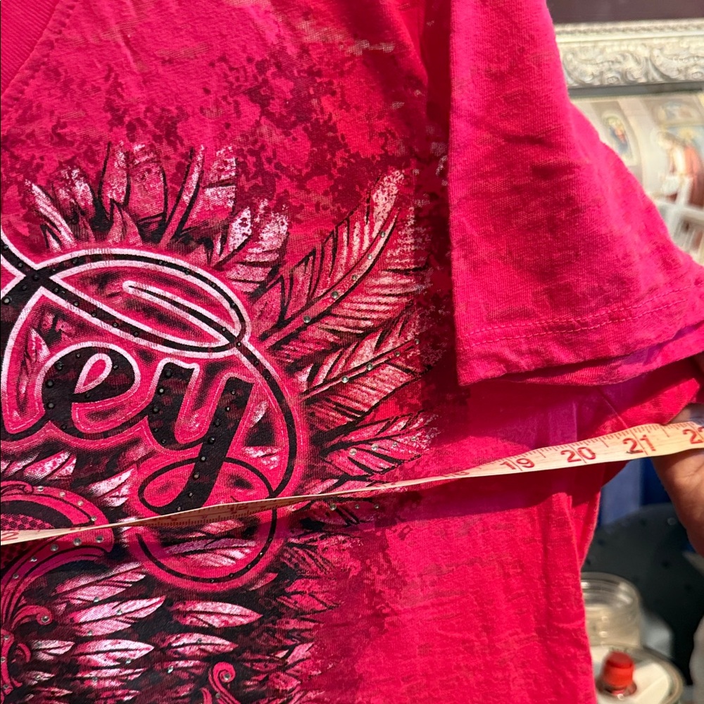 Harley-Davidson Women's Vivid Pink Winged Tee - Picture 6 of 8
